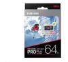 Samsung micro SDXC karta 64GB PRO Plus (Class 10 UHS-3) + SD adaptér (MB-MD64GA/EU)