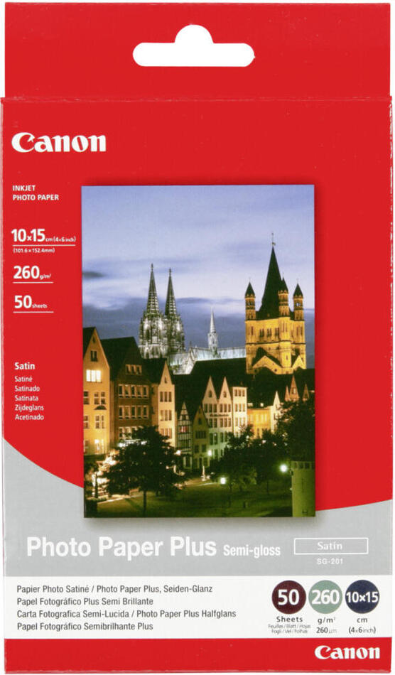 Fotopapír Canon SG-201 10x15, 260g, 50 listů