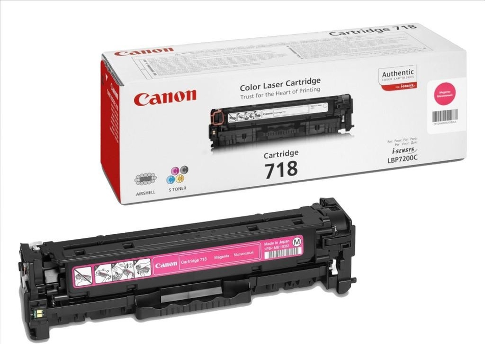 Toner Canon CRG-718M, 2900 stran originální - červený