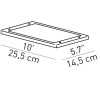 D19/1 Base for desk optical black Massive 1D19/1N00001