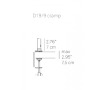 D19/9 Clamp optical black Massive 1D19/9000001