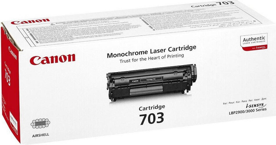 Toner Canon CRG-703, 2500 stran originální - černý
