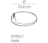 D33N/01 Table base   metal Massive 1D33N/01000A