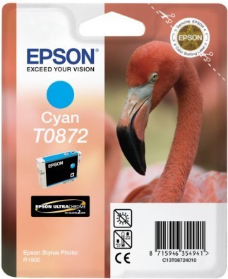 Inkoustová náplň Epson T0872, 11ml originální - modrá