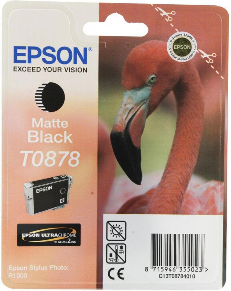 Inkoustová náplň Epson T0878, 11ml originální - černá