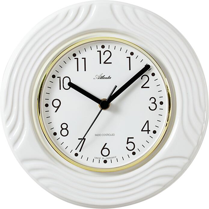 Designové kuchyňské keramické hodiny AT6020 Atlanta řízené signálem DCF 24cm