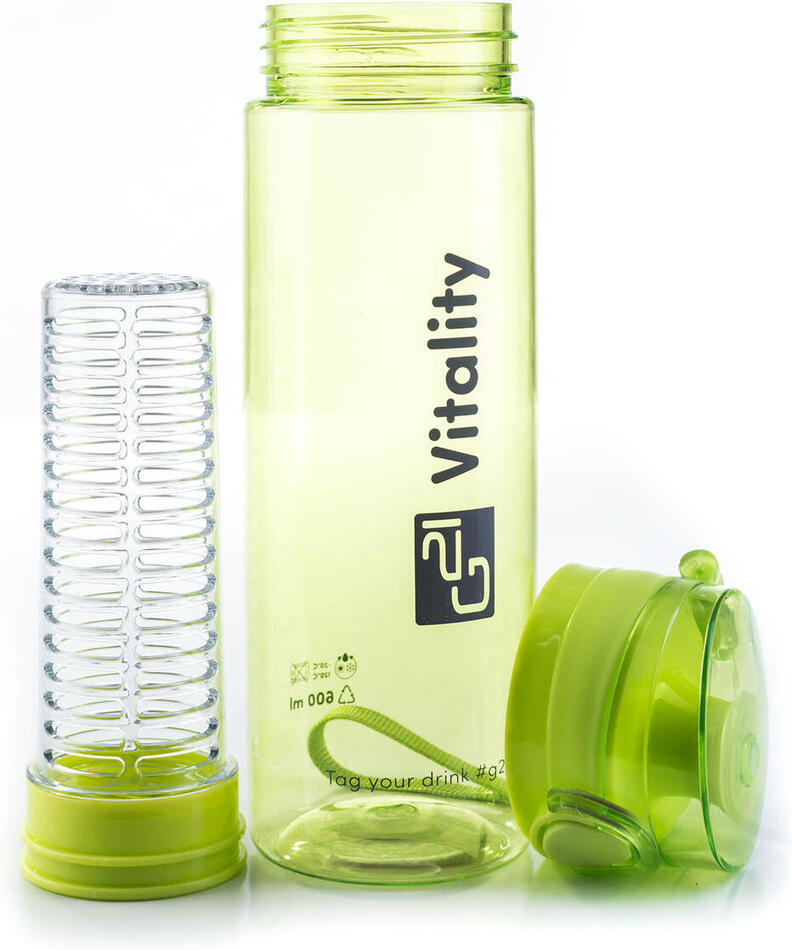 Láhev G21 na smoothie/juice, 600 ml, zelená