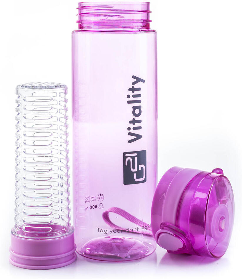 Láhev G21 na smoothie/juice, 600 ml, fialová