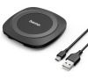 HAMA Basic Qi nabíječka pro mobily/ bezdrátová/ micro USB/ černá