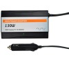 Invertor 12V, 130W, plastový, černý, USB 1A   IN10