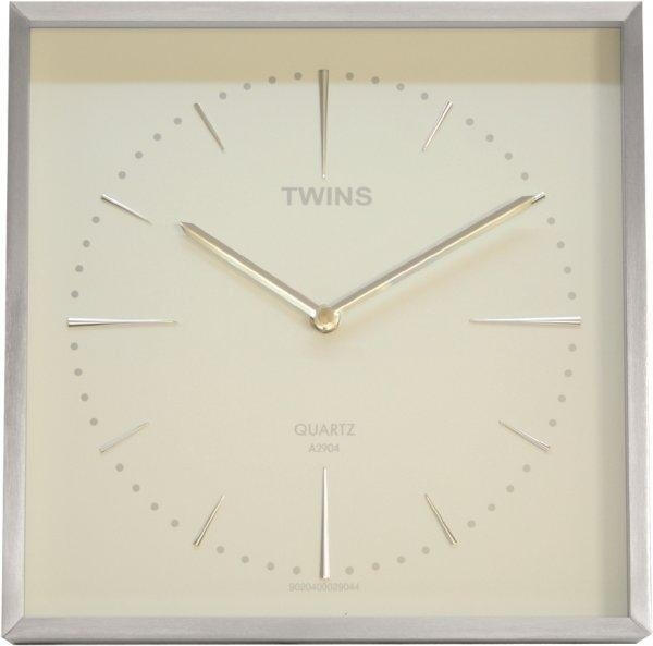 Nástěnné hodiny Twins 2904 white 28cm