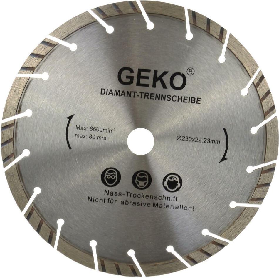 Kotouč diamantový řezný turbo-segmentový, 230x10x22mm GEKO