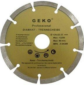 Kotouč diamantový řezný segmentový, 125x8x22,2mm GEKO