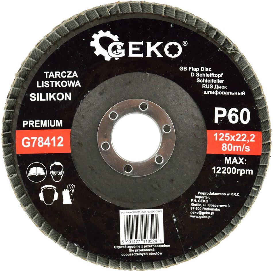Lamelový kotouč 125mm, P60 GEKO