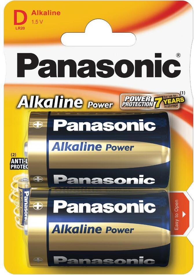 Baterie Panasonic LR20 2BP D Alk Power