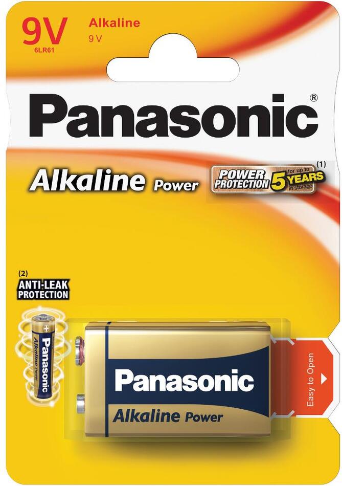 Baterie Panasonic 6LR61 1BP 9V Alk Power