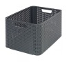 Úložný box RATTAN Style2 L - anthracite CURVER