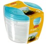 Dózy na potraviny Fresh&amp;Go kulaté 3x0,5l CURVER