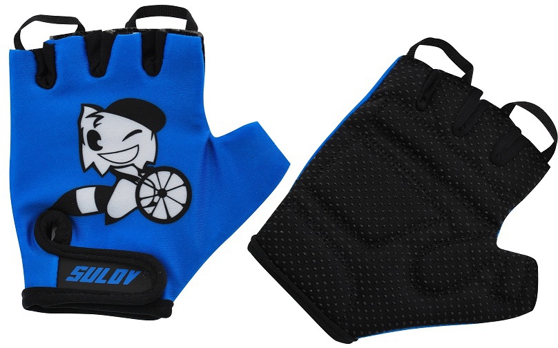 Cyklorukavice SULOV® JUNIOR, vel. L-5, modrá