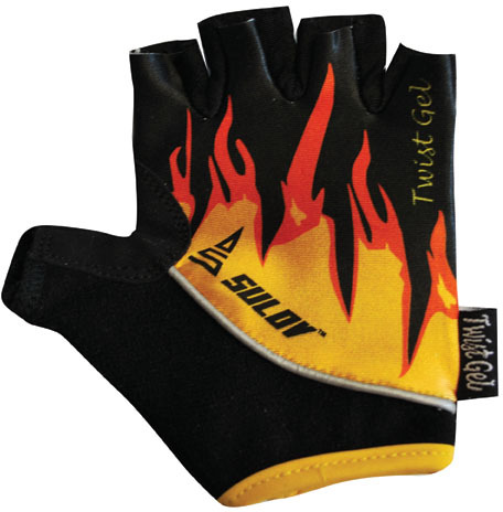 Cyklorukavice SULOV® TWIST GEL, vel. M, fire