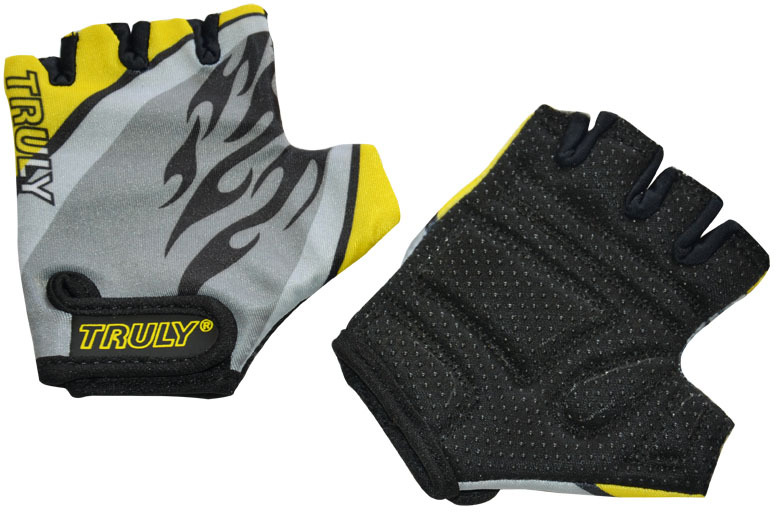 Cyklorukavice TRULY® JUNIOR RULYT®, vel. 4, žlutá