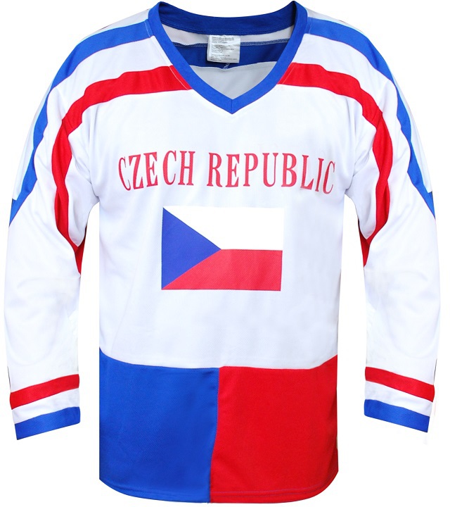 Hokejový dres ČR 7 SPORTTEAM®, bílý, vel. L