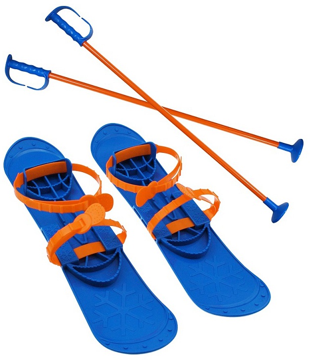 Lyže dětské Sulov BIG FOOT 42 cm, modré