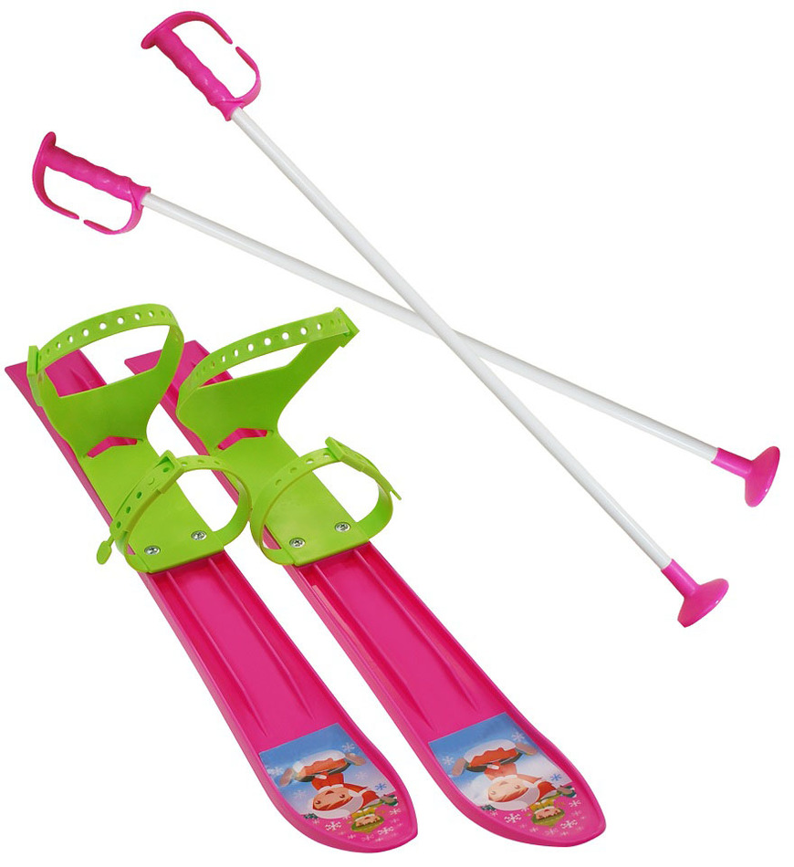 Lyže dětské SULOV® 60cm, růžové