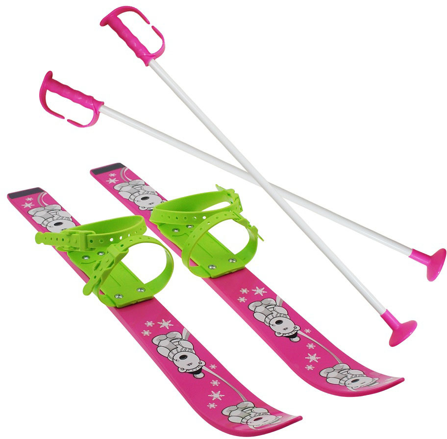 Lyže dětské SULOV® 70cm, růžové