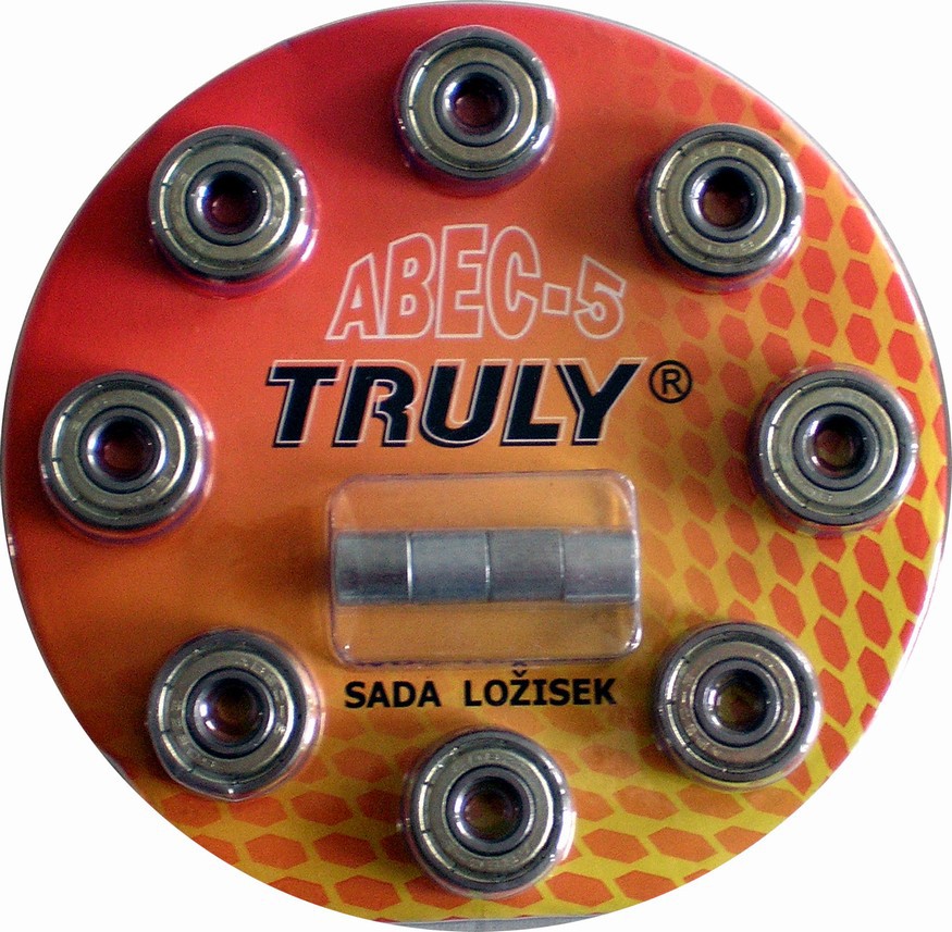 Sada ložisek TRULY® ABEC 5 - Carbon/8ks RULYT®