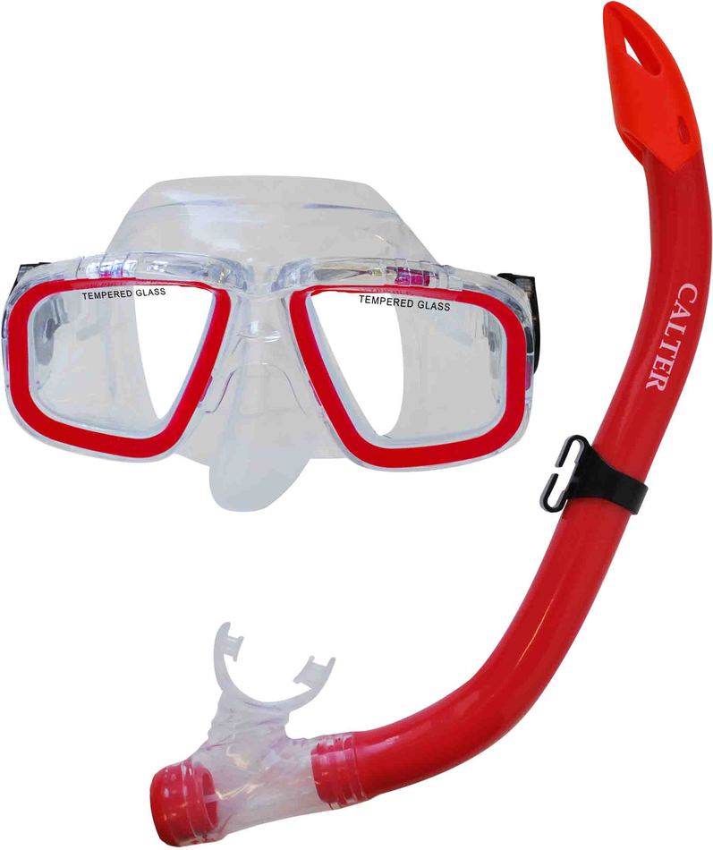Potápěčský set Rulyt CALTER JUNIOR S9301+M229 P+S, červený