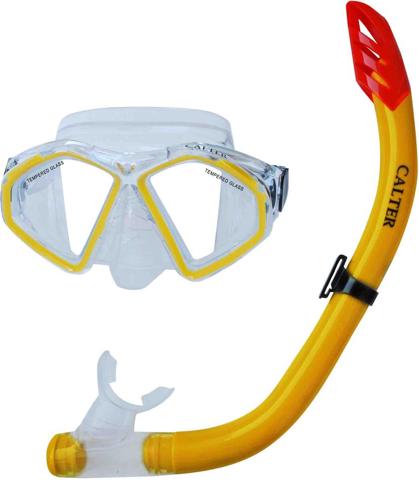 Potápěčský set CALTER® SENIOR S09+M283 P+S RULYT®, žlutý
