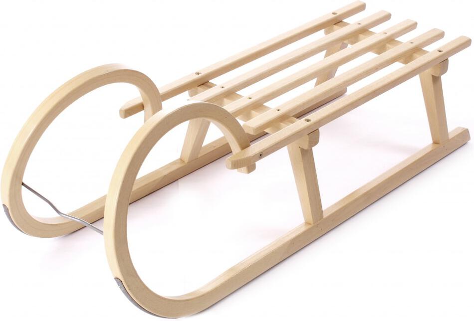 Dřevěné saně SULOV® SPORT, sedák dřevo, 105cm