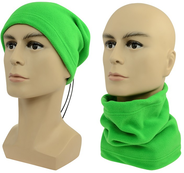 Multifunkční šátek 2v1 Fleece SULOV®, zelený