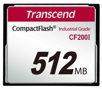 TRANSCEND Industrial Compact Flash Card CF200I 512MB, SLC (UDMA5) (TS512MCF200I)