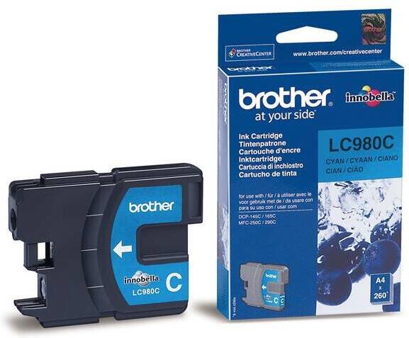 Brother LC-980C (cyan, 260 str.@ 5%, draft) (LC980C)