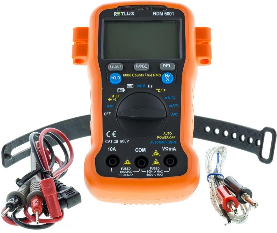Digitální multimetr basic Retlux RDM 5001