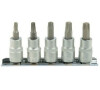 Sada bitů TORX, 5ks, 3/8", T25-T50 GEKO