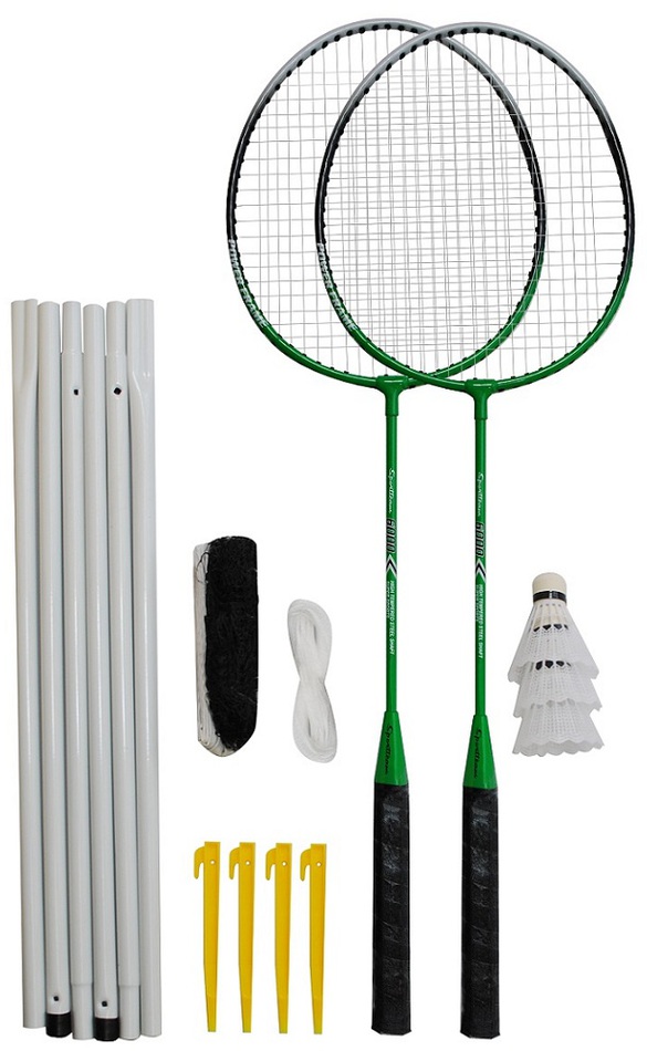 Badmintonový set 2x raketa RULYT®, 3x míček, síť, vak