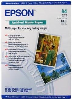 Epson papír Archival Matte, 192g/m, A4, 50ks (C13S041342)