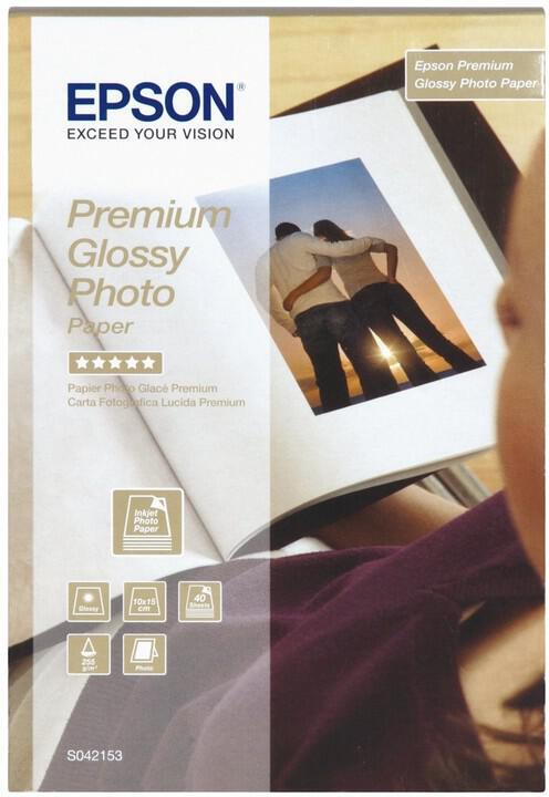 Epson papír Premium Glossy photo, 255g/m, 10x15, 40ks (C13S042153)