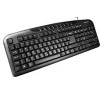 CANYON klasická USB klávesnice, multimediální, černá - EN/US layout (CNE-CKEY2-US)