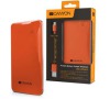 CANYON powerbanka 4000 mAh, micro USB input5V/1A a  USB output 5V/1A (max.), oranžový