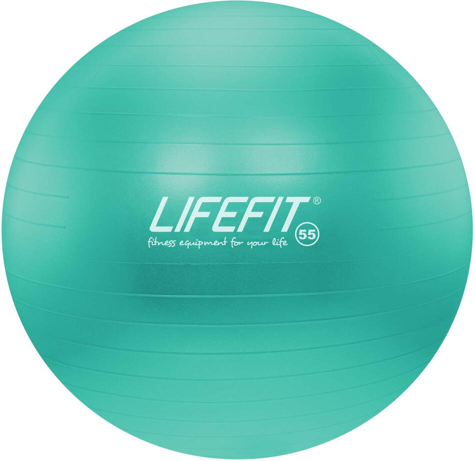 Gymnastický míč LIFEFIT® ANTI-BURST 55 cm, tyrkysový