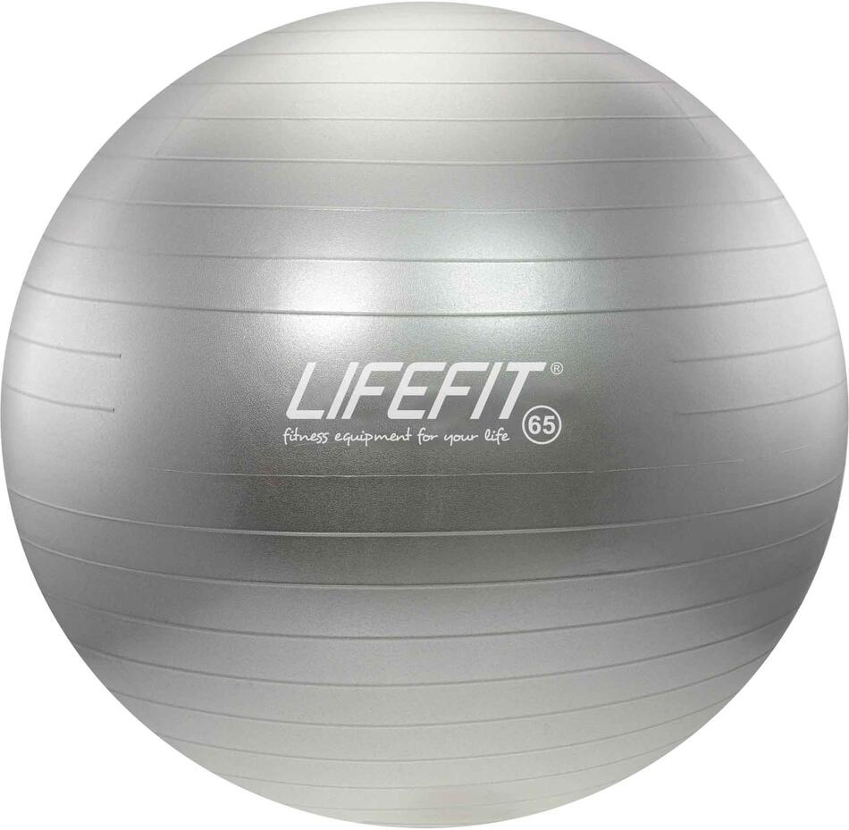 Gymnastický míč LIFEFIT® ANTI-BURST 65 cm, stříbrný