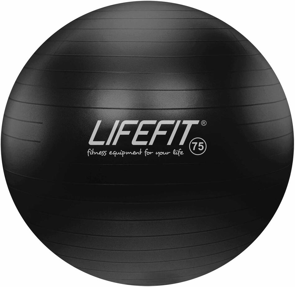 Gymnastický míč LIFEFIT® ANTI-BURST 75 cm, černý
