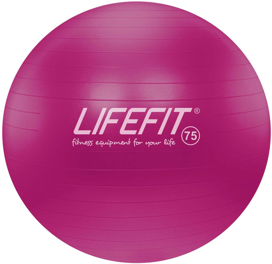 Gymnastický míč LIFEFIT® ANTI-BURST 75 cm, bordó