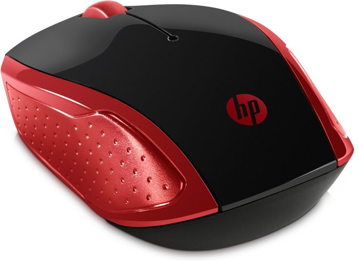 HP myš 200 bezdrátová červená (2HU82AA#ABB)