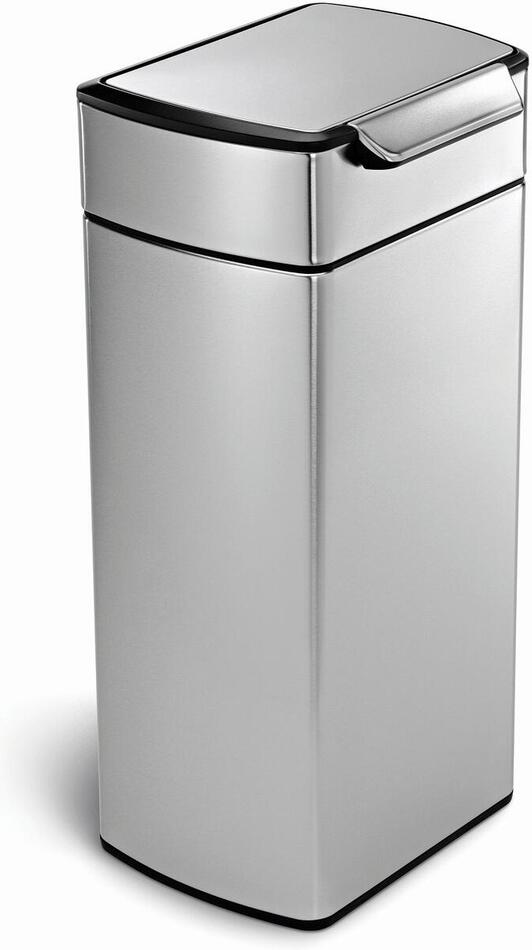Dotykový odpadkový koš Simplehuman – 30 l, hranatý, matná nerez ocel, FPP CW2015