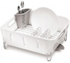 Odkapávač na nádobí Simplehuman – Compact, bílý plast KT1104